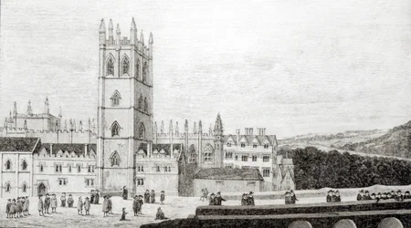 Collège de Magdalen, Oxford au 17ème siècle